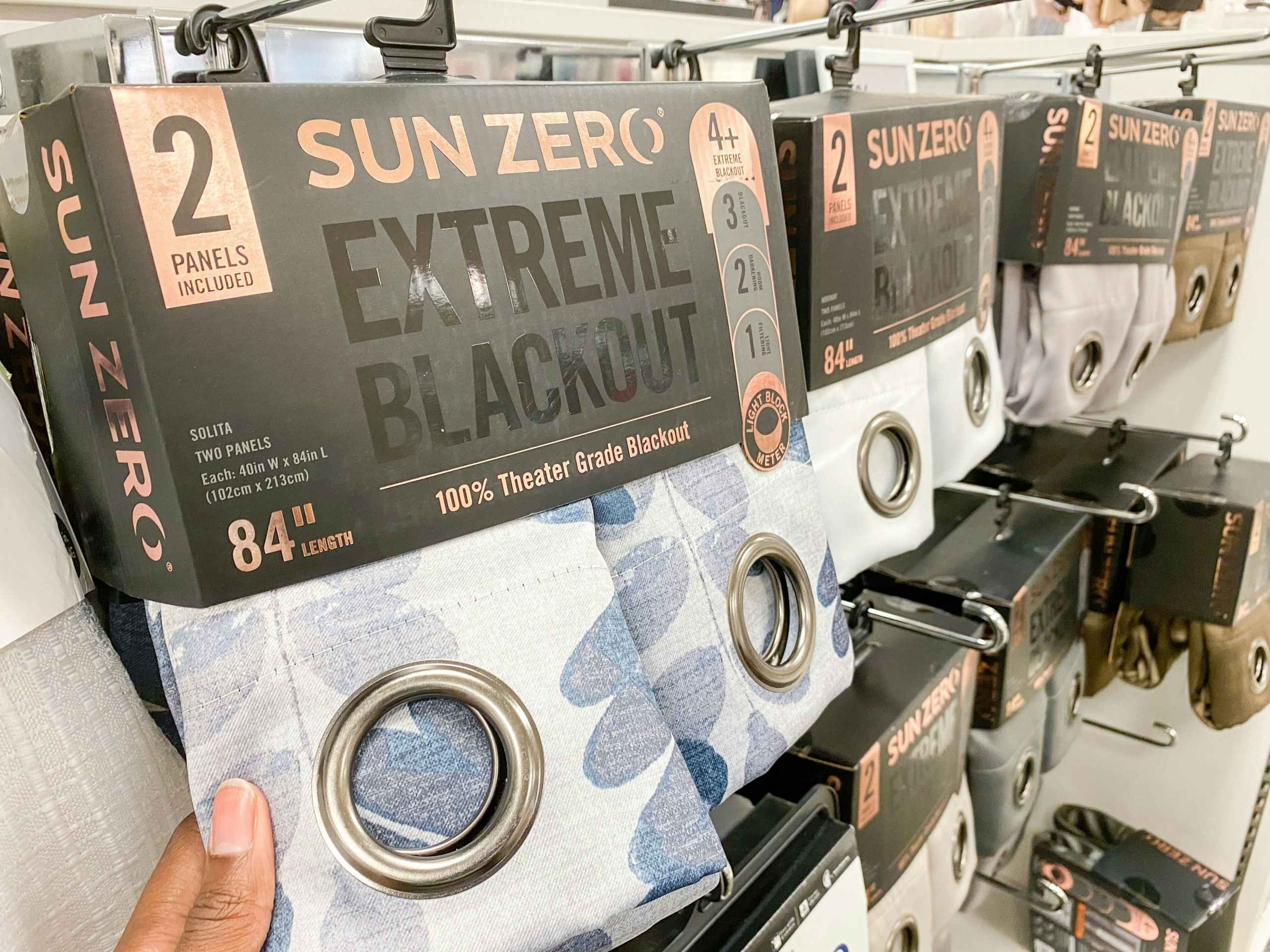 blackout curtains on hangers