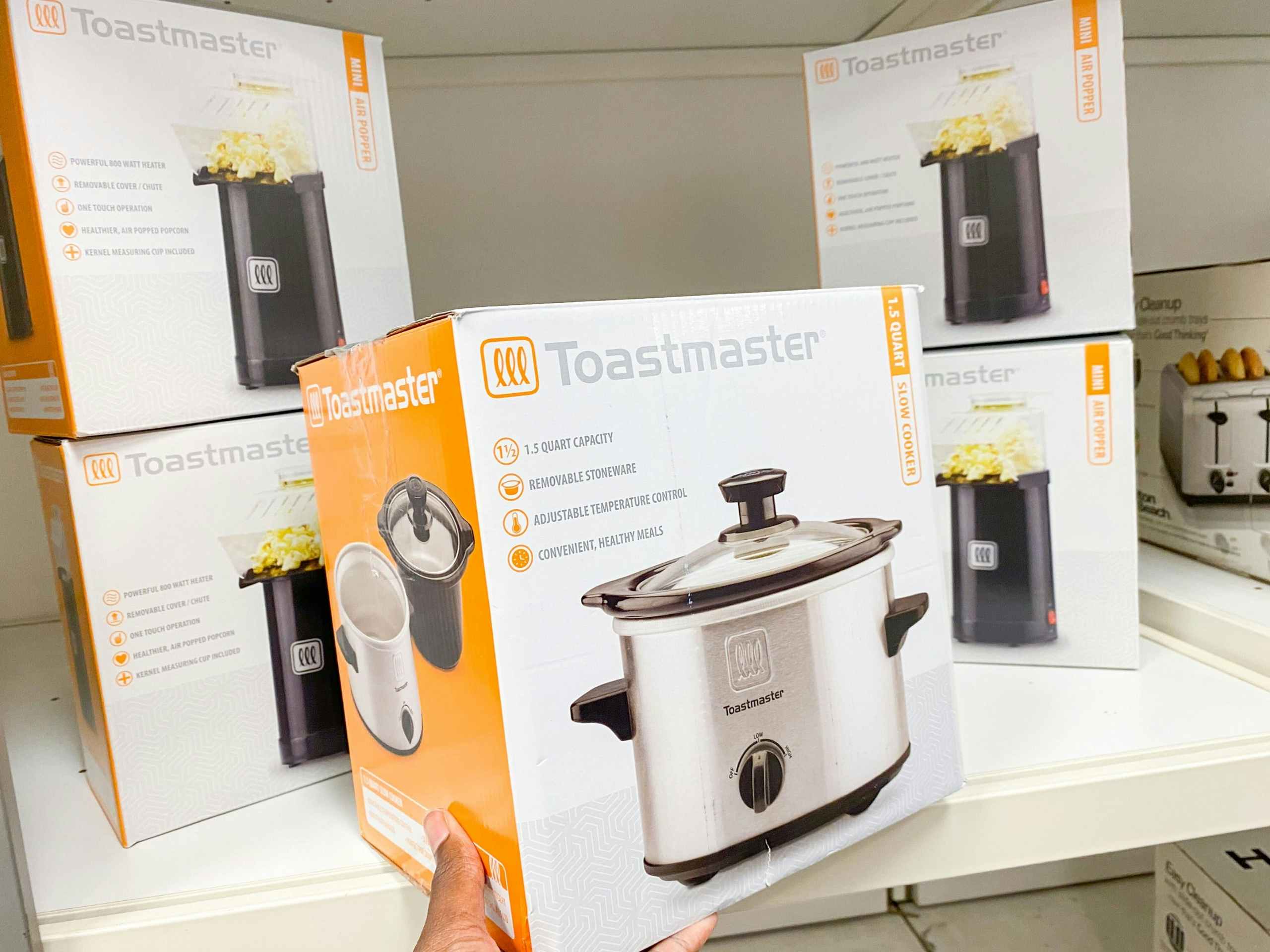 toastmaster appliances on shelf