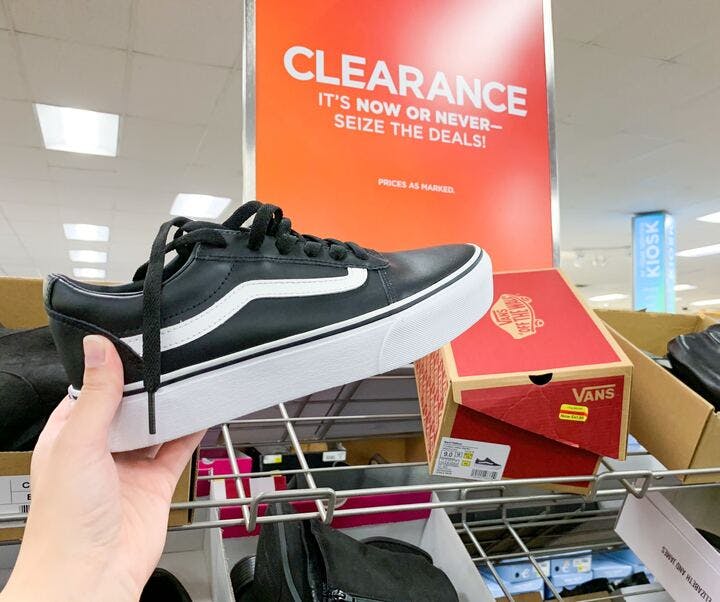 Vans sneakers at store kohl's