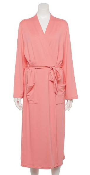 kohls Women's Sonoma Goods For Life French Terry Robe stock image 2021