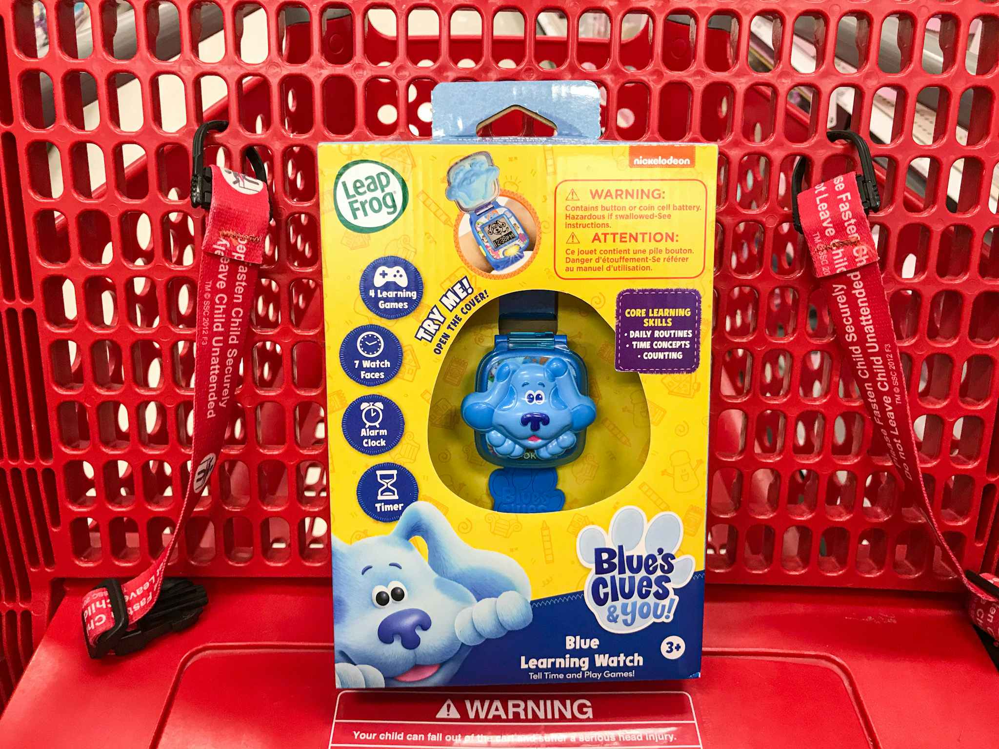 leapfrog blues clues learning watch in a target cart