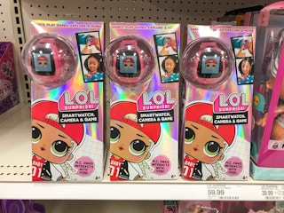 lol surprise smartwatch on a shelf at target
