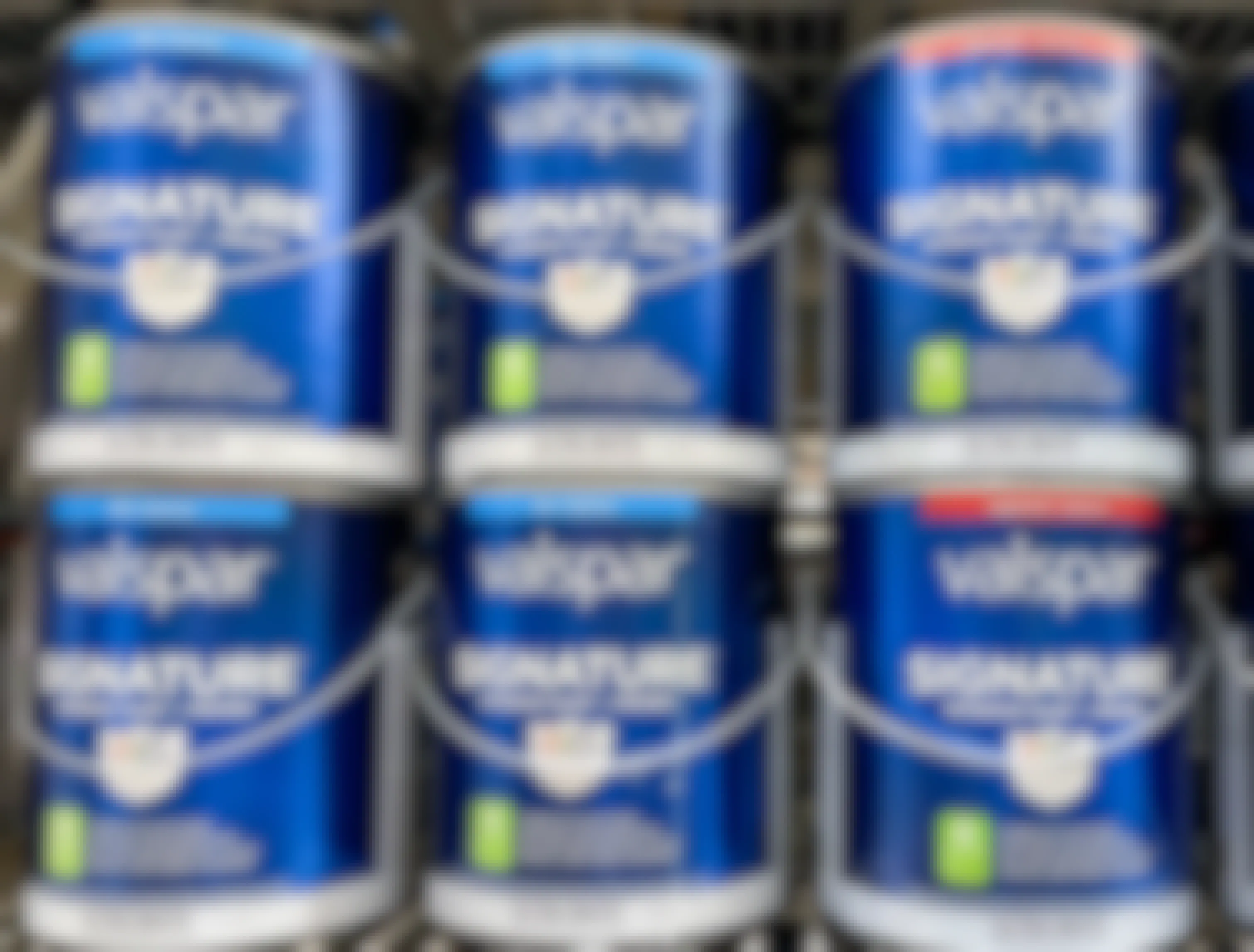 valspar paint cans on shelf 