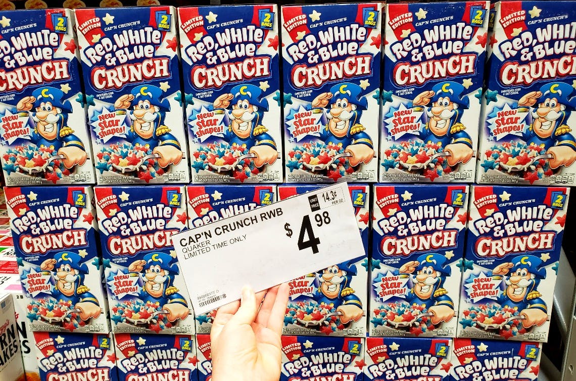 Cap'n Crunch's Red, White & Blue Cereal 2Pack, Only 4.98 at Sam's