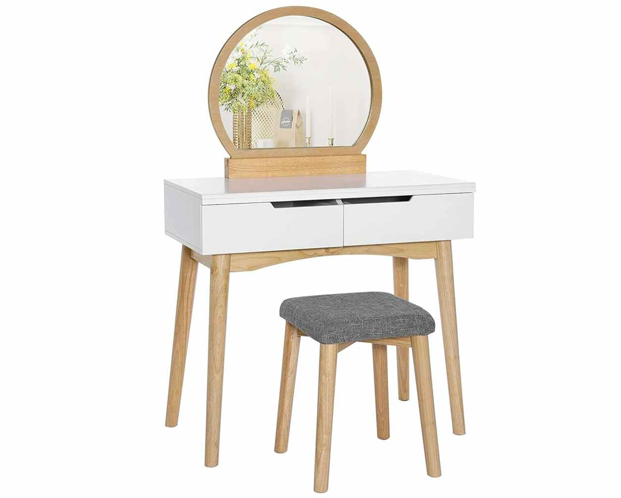 Amazon-vanity-mirror-storage-desk