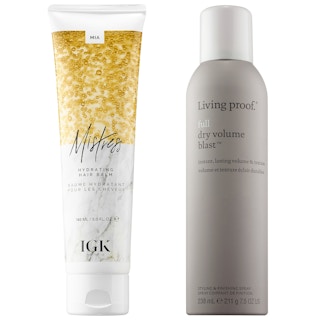 IGK Leave-in Conditioner and Living Proof Texture Spray