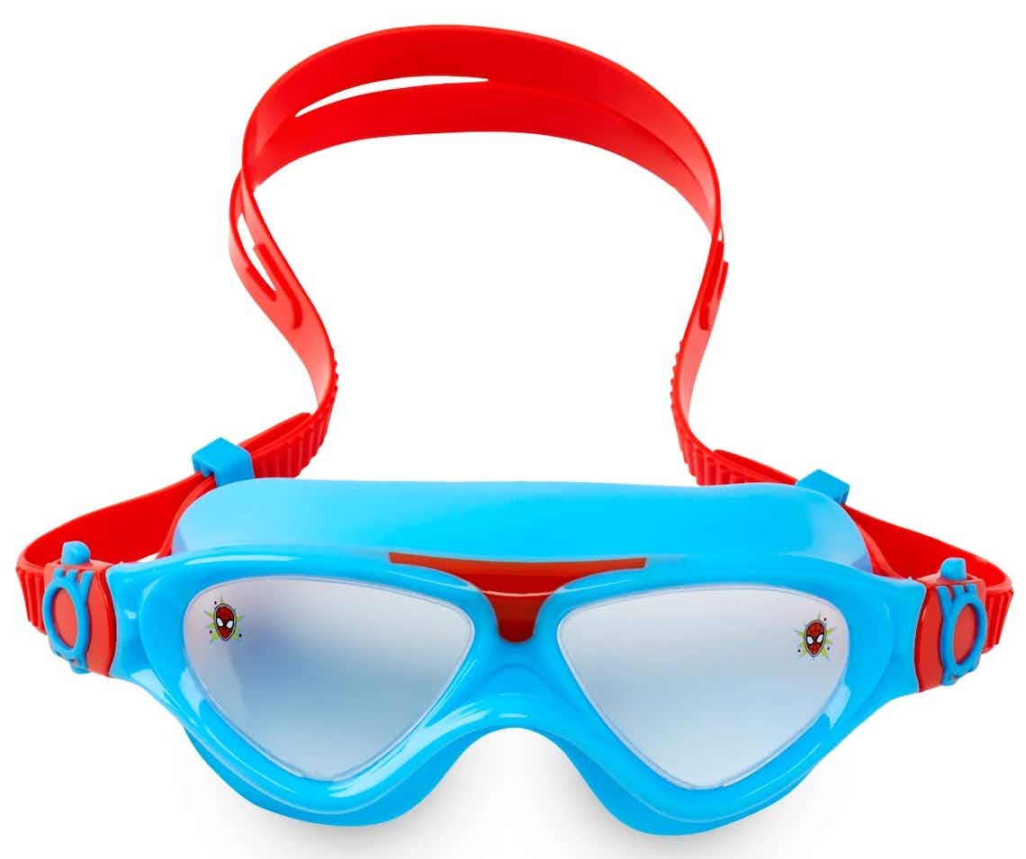 Kids' Spiderman swim goggles.