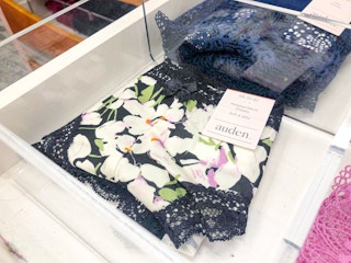 pair of womens underwear folded in drawe