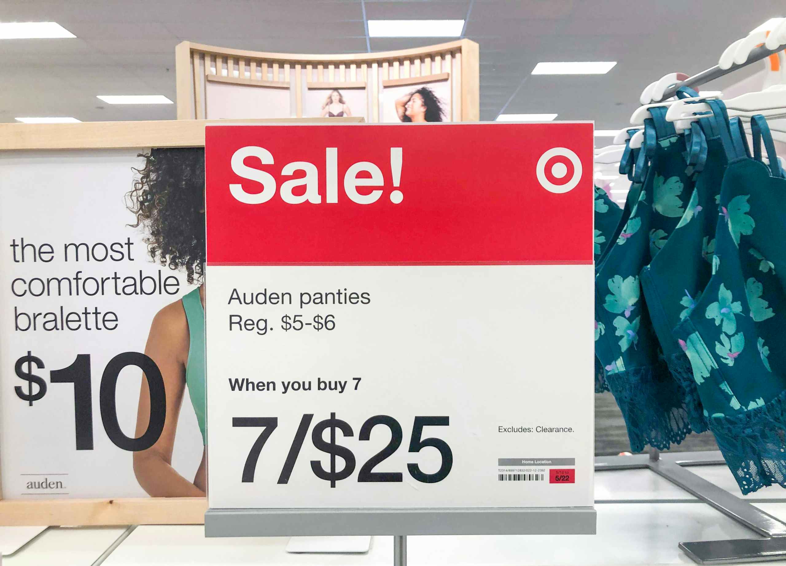 sale sign inside target