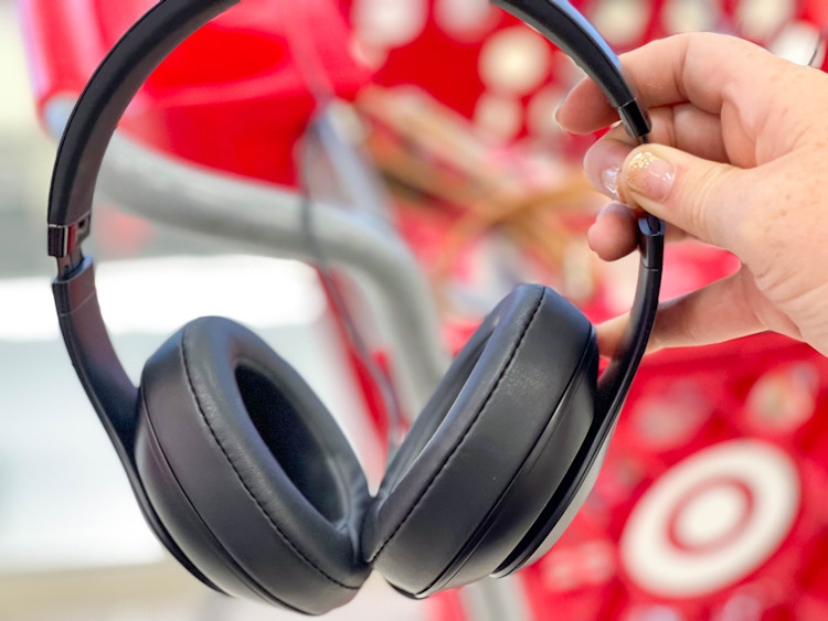 someone holding beats headphones at Target