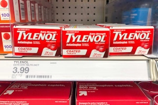 tylenol box on shelf