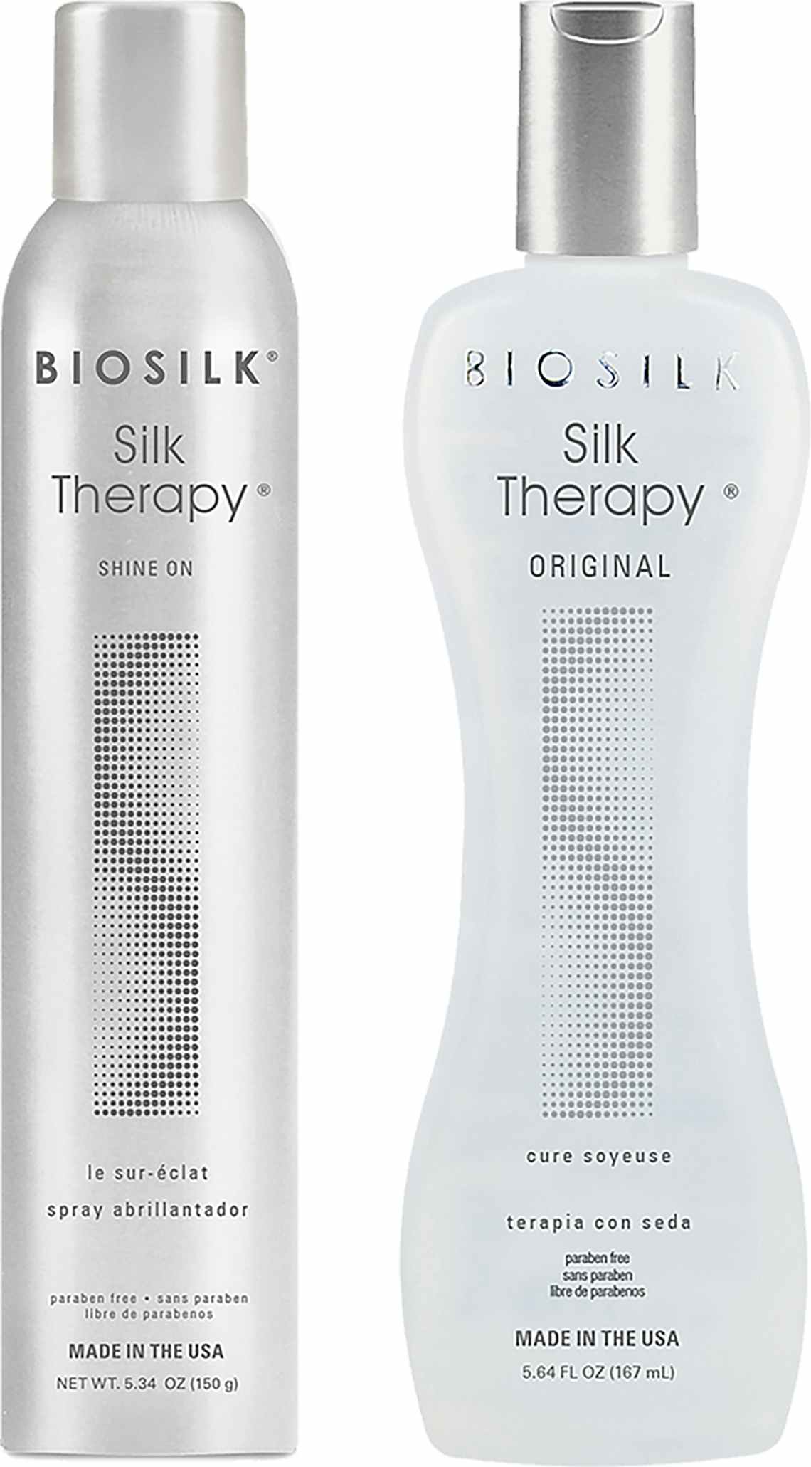 Two Biosilk bottles