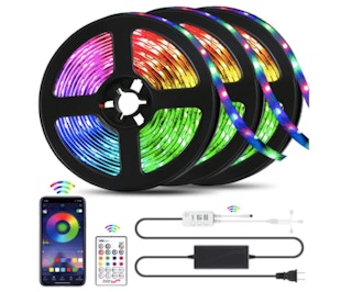 LED strip lights. 