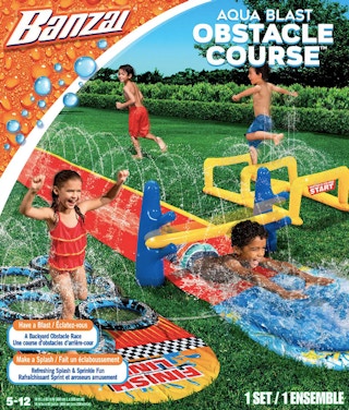 banzai Banzai Aqua Blast Obstacle Course stock image 2021