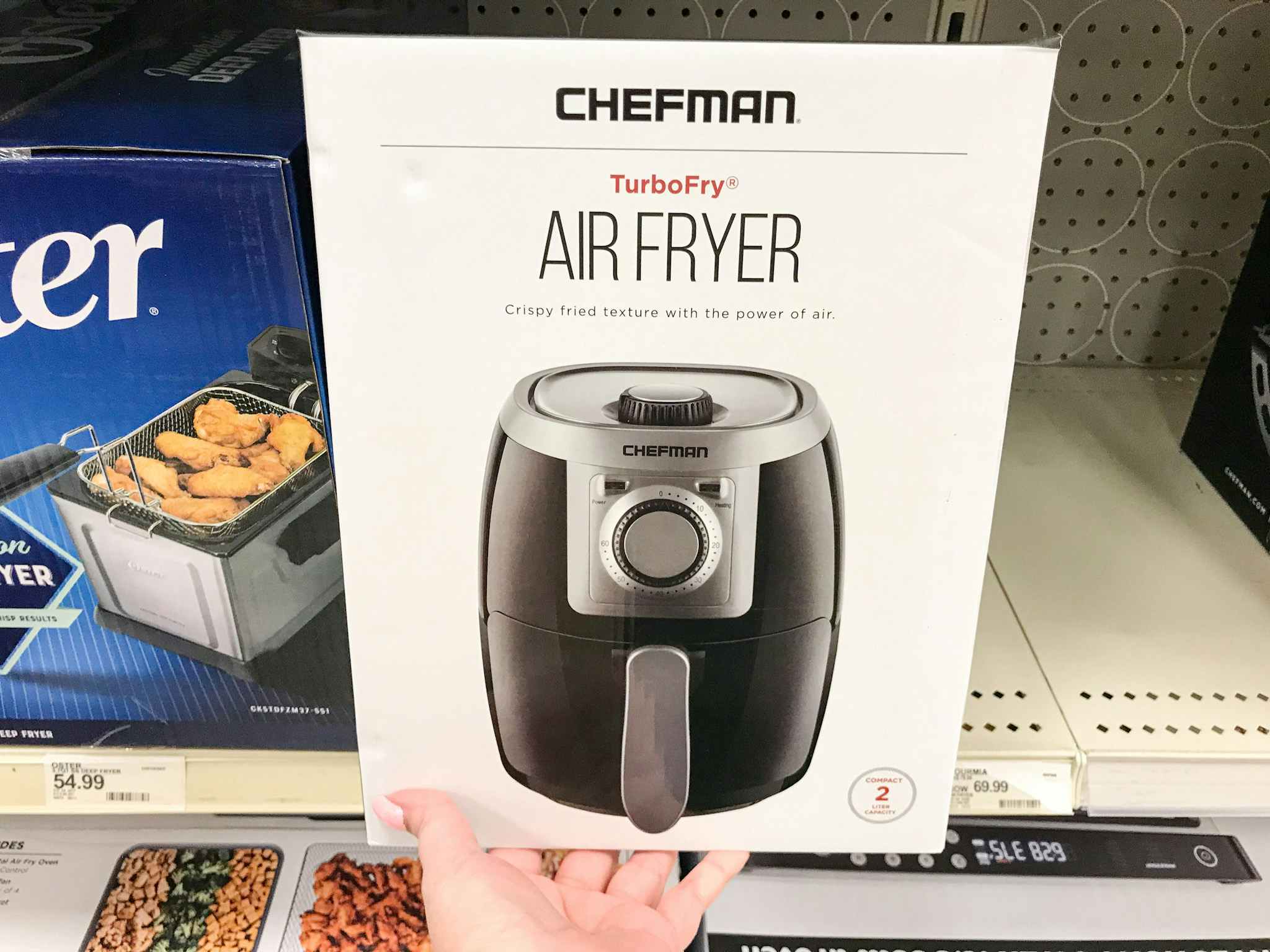 chefman air fryer on a target shelf