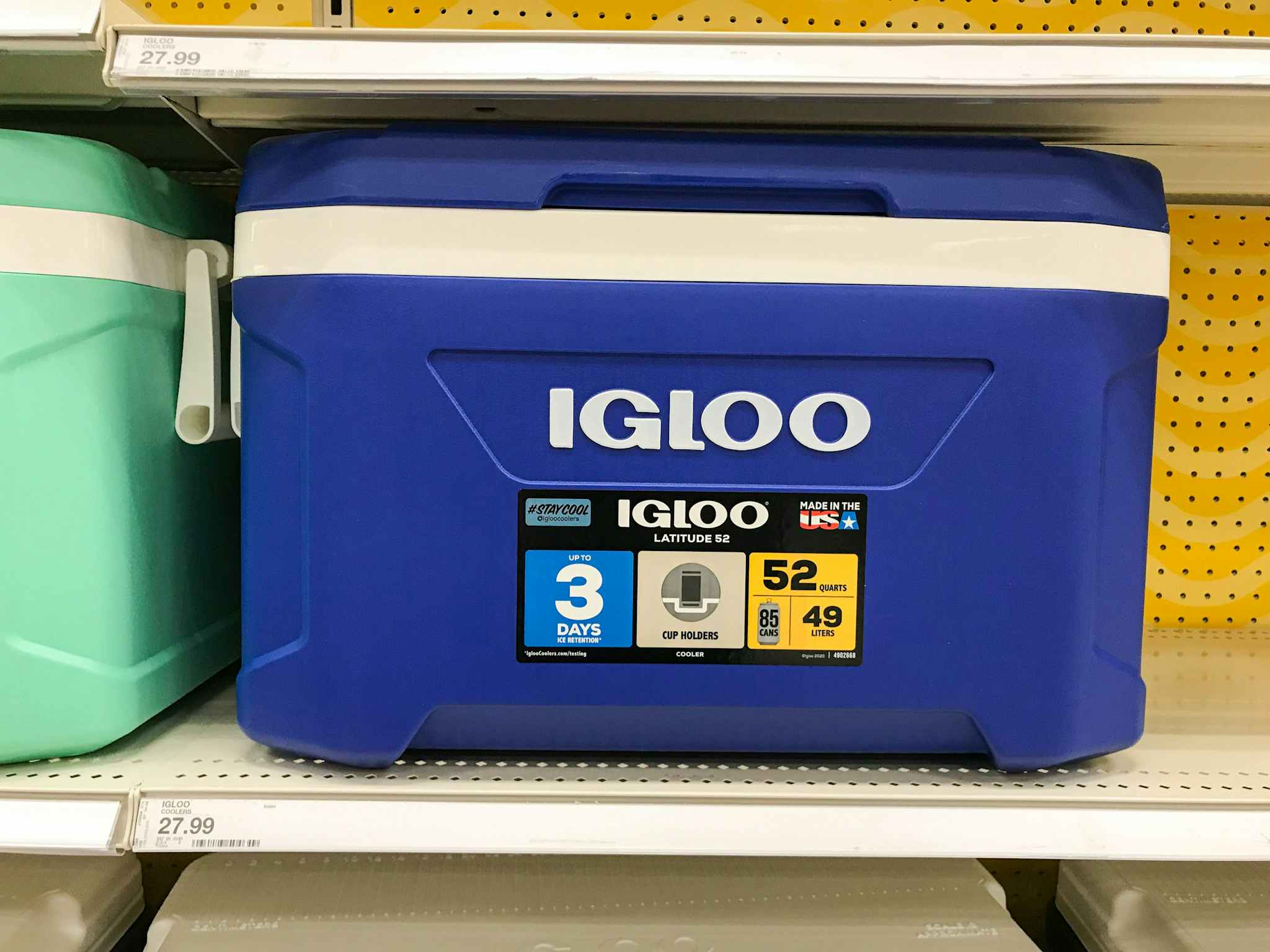 igloo cooler on a shelf at target