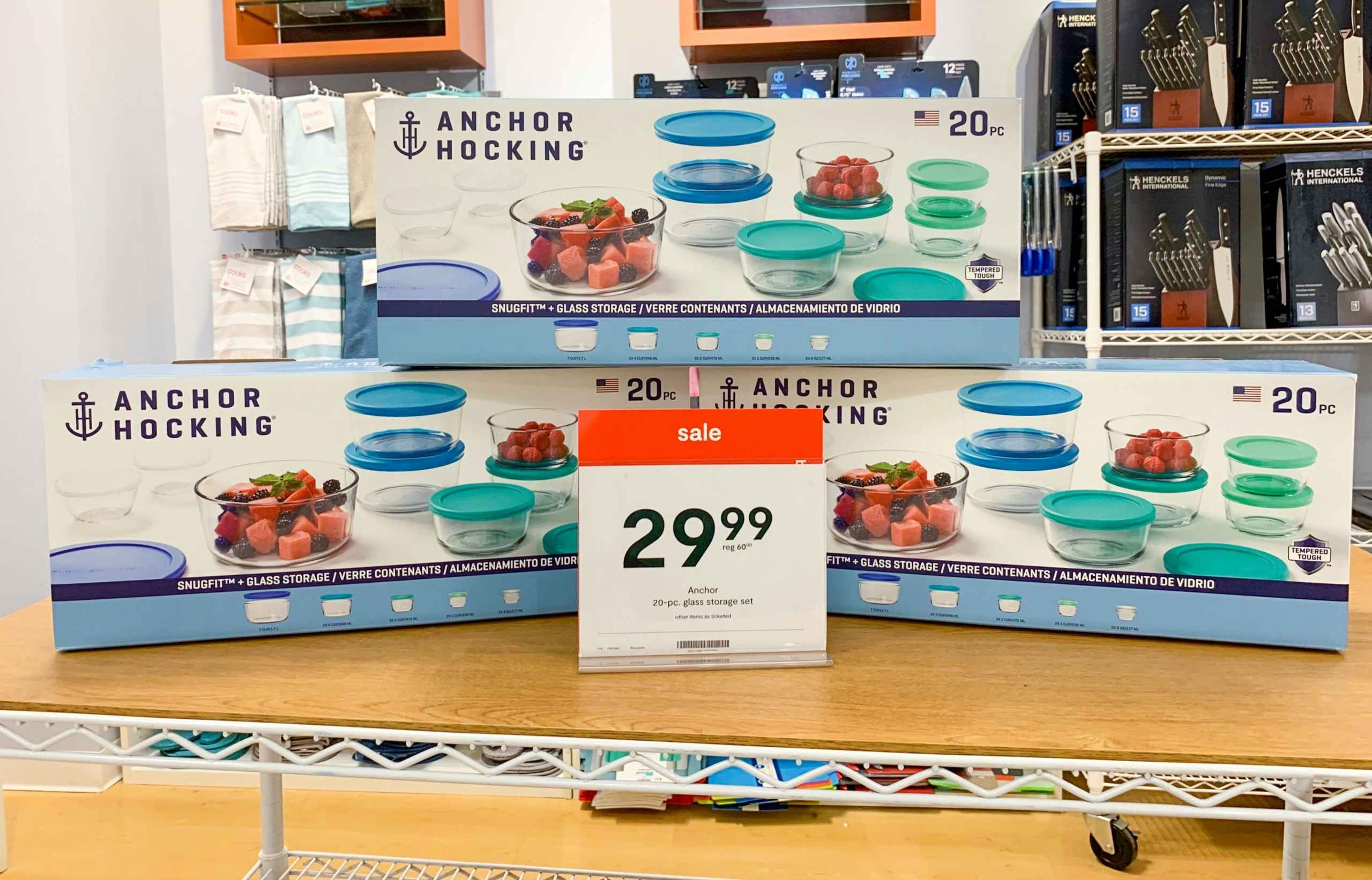 Anchor Hocking Glass Food Storage Set