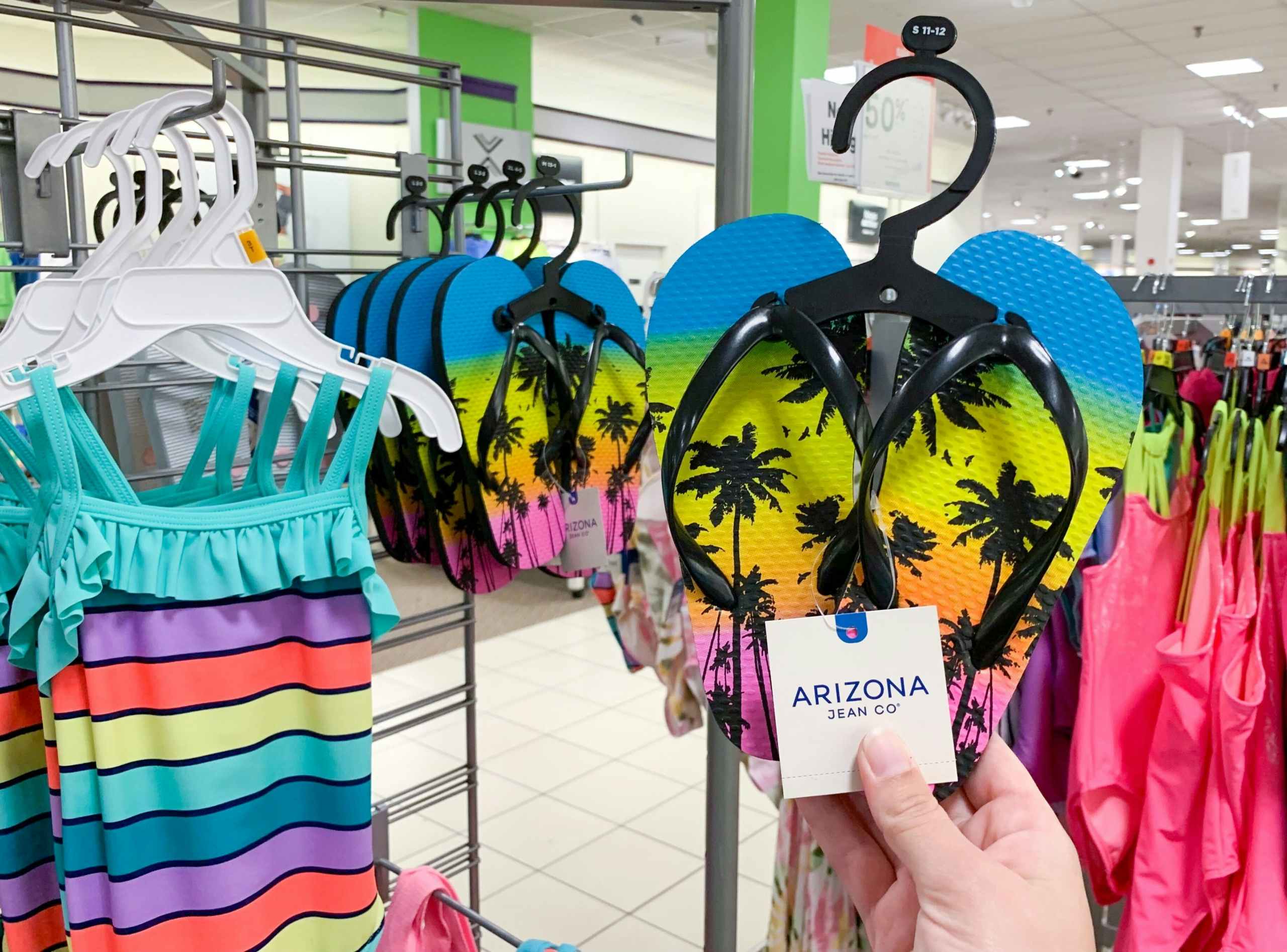 Kids flip-flops at JCPenney