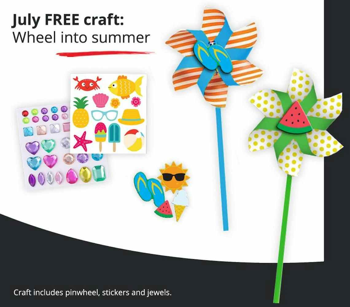 Kids' Zone July Free Craft at JCPenney