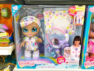Kindi Kids doll on store shelf on clearance