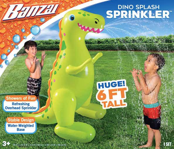 kohls Banzai Dino Splash Sprinkler stock image 2021