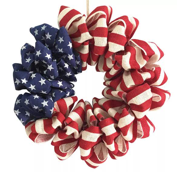 kohls Celebrate Americana Together Burlap Wreath stock image 2021