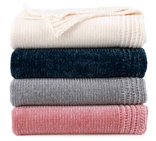 kohls cuddl duds chenille throw stock image 2021