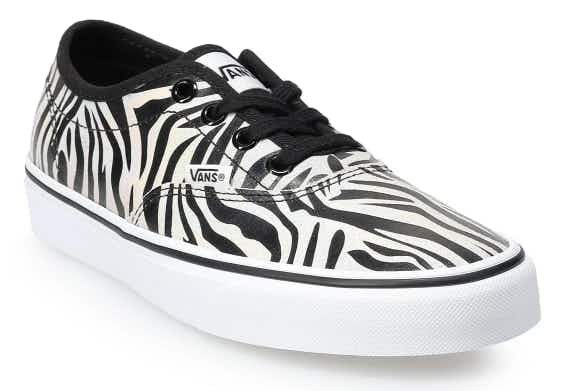 kohls Vans' Doheny Decon Women's Zebra Pattern Skate Shoes stock image 2021