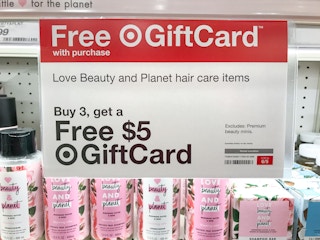 love beauty and planet target promotion sign