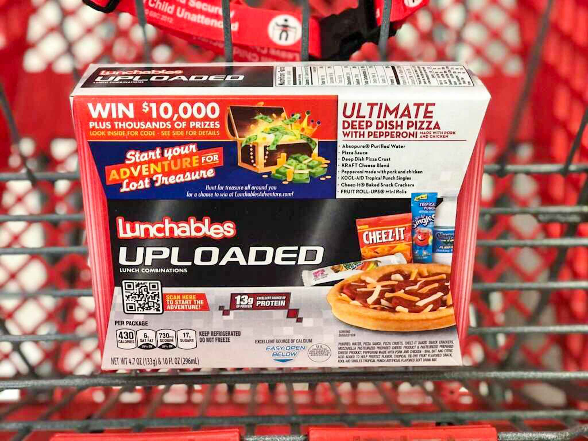 lunchables in a target cart
