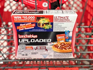 lunchables in a target cart