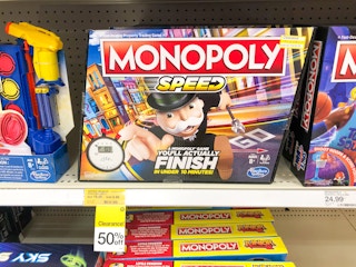 Monopoly game on store shelf on clearance