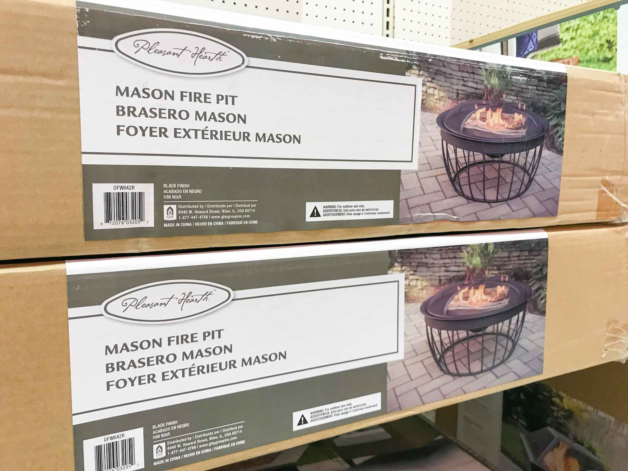 pleasant hearth wood burning fire pit at target