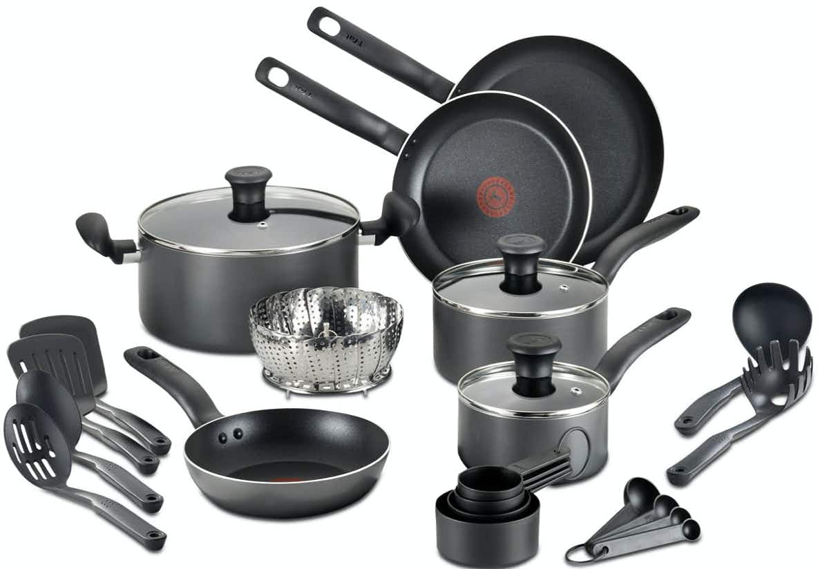 18 Piece T-Fal Cookware Set at Macy's