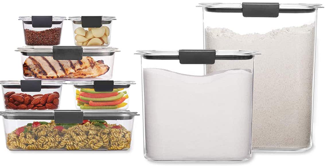 Rubbermaid Brilliance Storage 16-Piece Food Containers