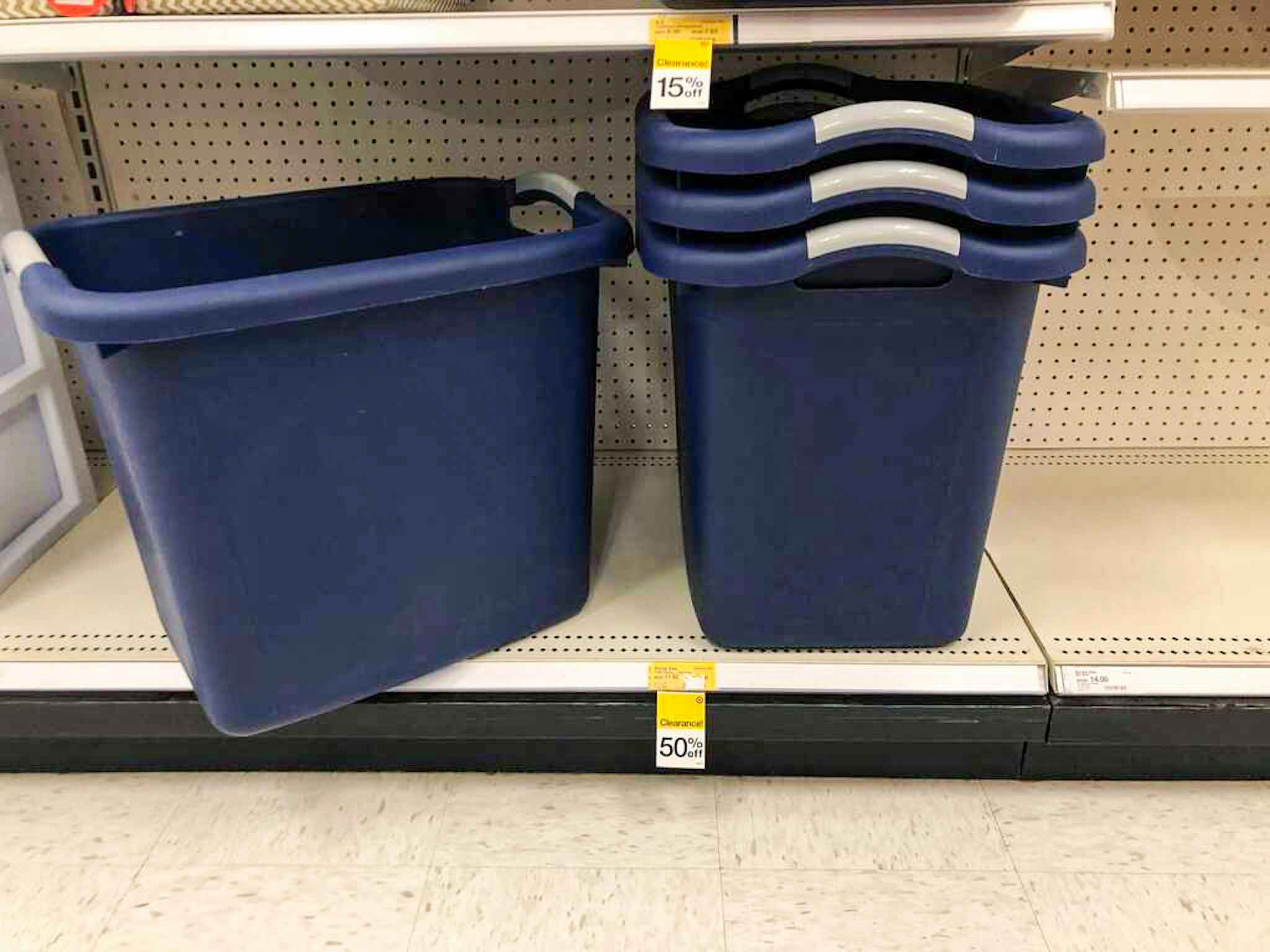 room essentials storage tub clearance on a target shelf