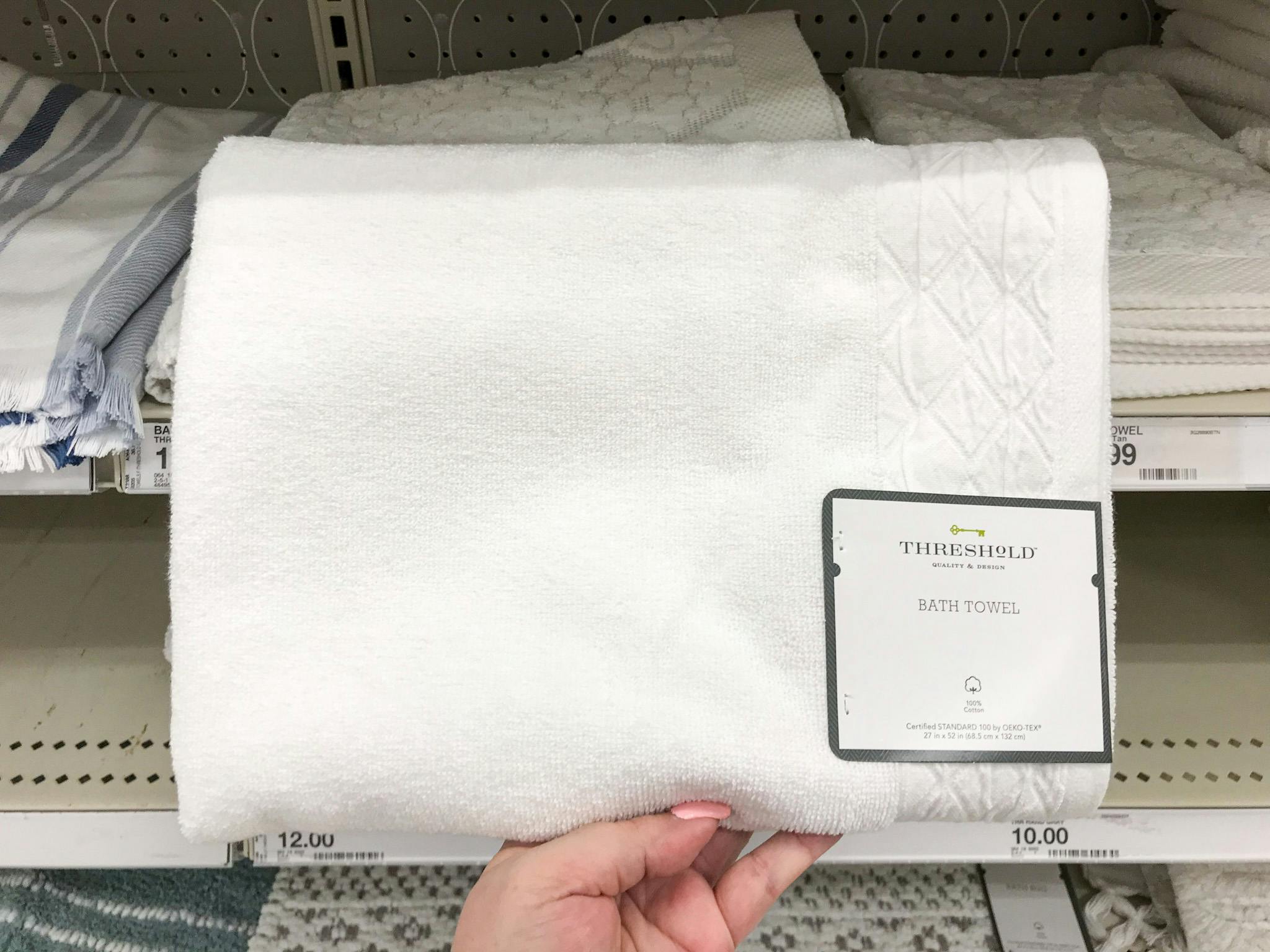 Threshold Bath Towels 50 Off at Target The Krazy Coupon Lady