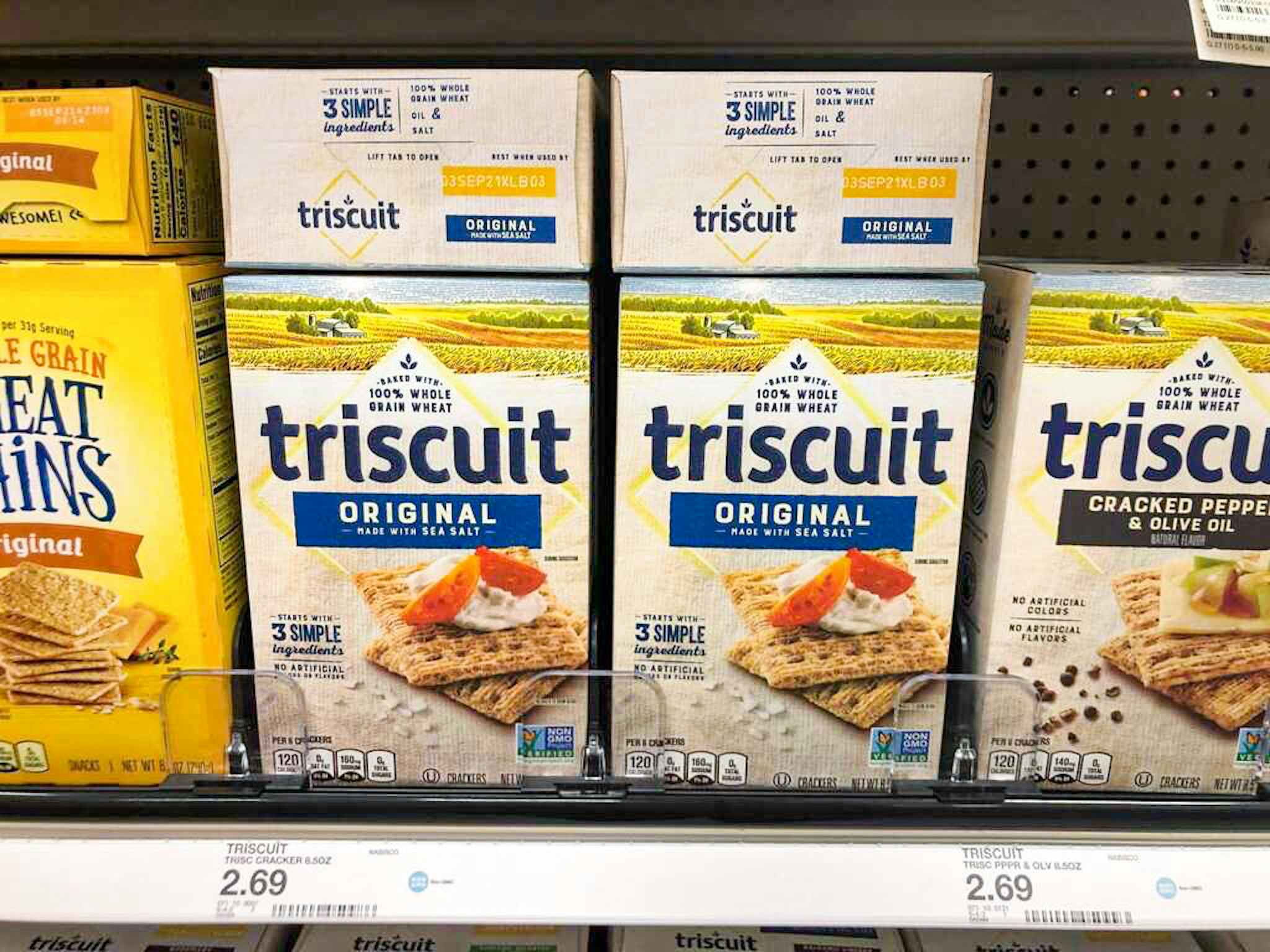triscuit crackers on a target shelf