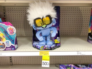 Trolls toy on store shelf on clearance