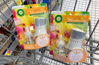 two air wick scented oil starter kits in walmart cart