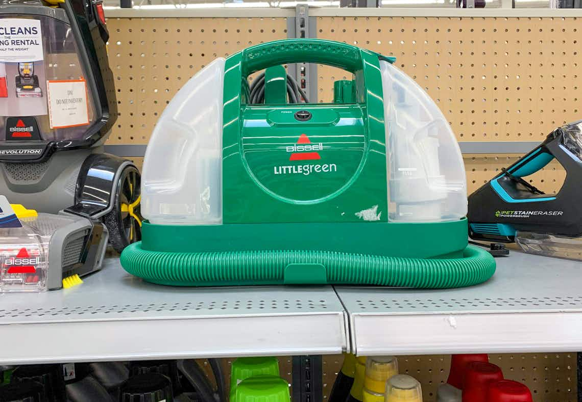 bissell little green machine on walmart shelf