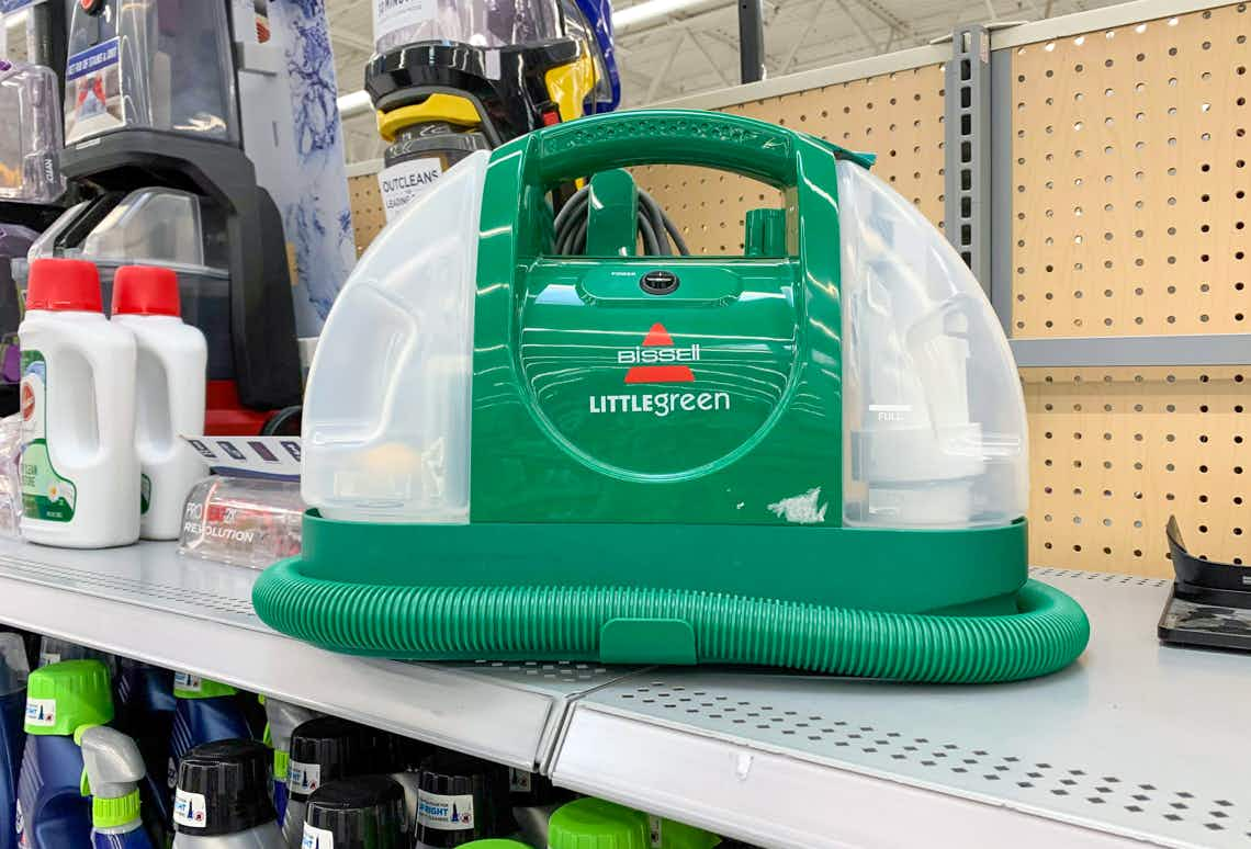 bissell little green machine on walmart shelf