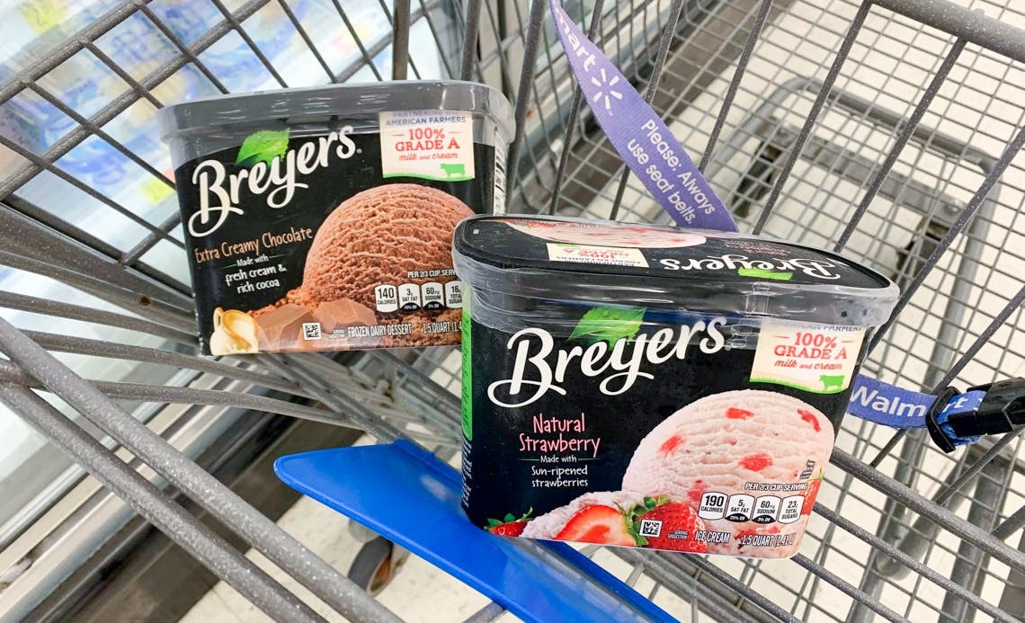 Breyers Ice Cream, 1.88 at Walmart The Krazy Coupon Lady