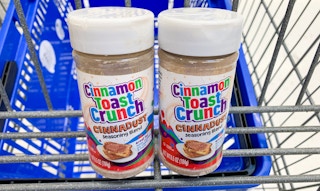 cinnamon toast crunch cinnadust bottles in walmart cart