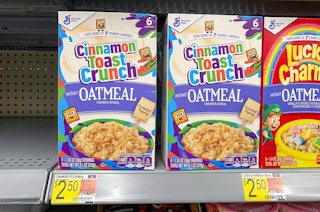 cinnamon toast crunch oatmeal on walmart shelf