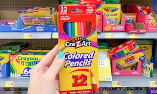 cra-z-art colored pencils held up at walmart