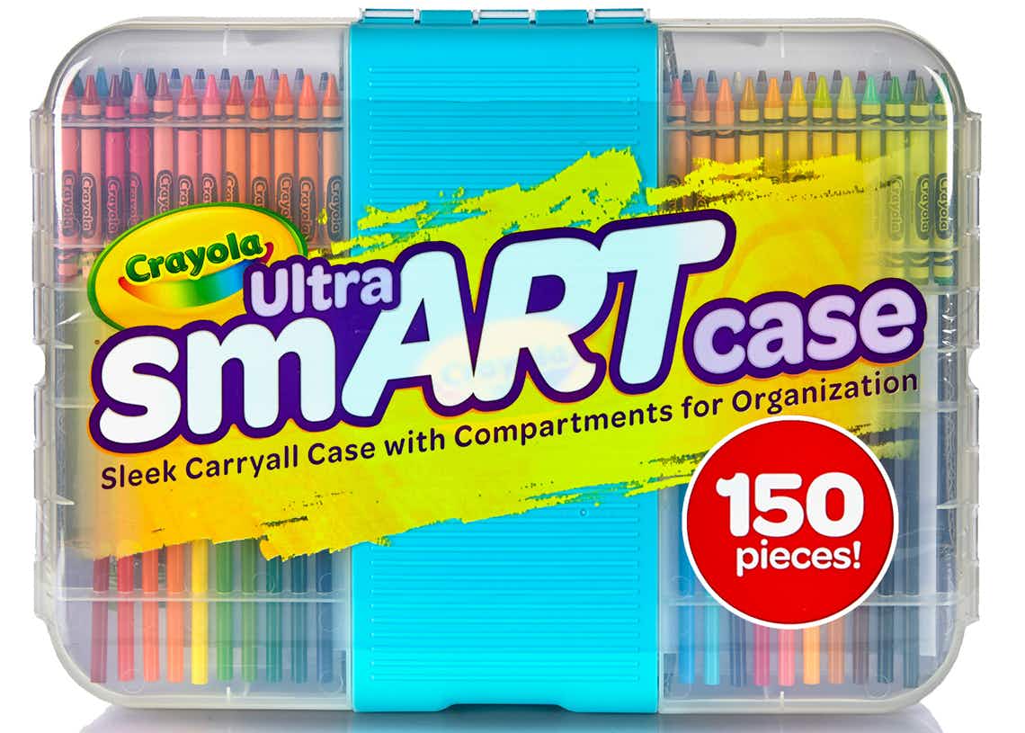 stock photo of crayola ultra smART case on white background
