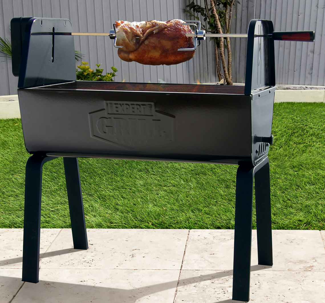 stock photo of the expert grill portable rotisserie bbq grill
