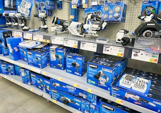 hart tools in walmart aisle of hardward section