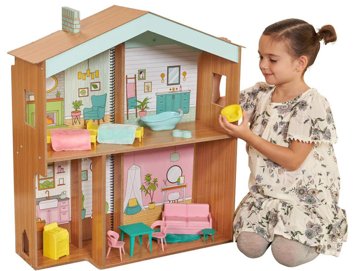 stock photo of kidkraft dollhouse